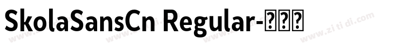 SkolaSansCn Regular字体转换
